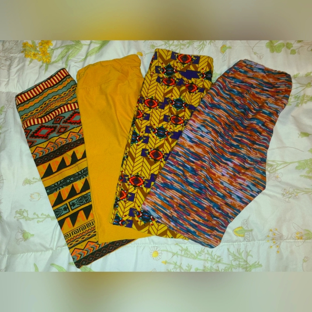 LulaRoe leggings lot of 4